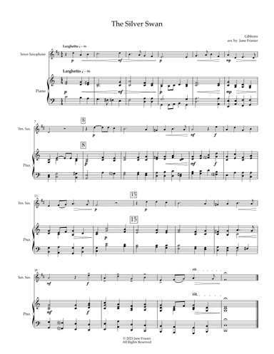 The Silver Swan (arr. Jane Frasier)