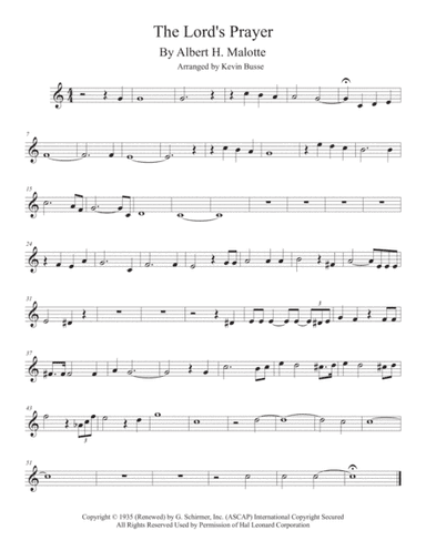 The Lord's Prayer (arr. Kevin Busse)