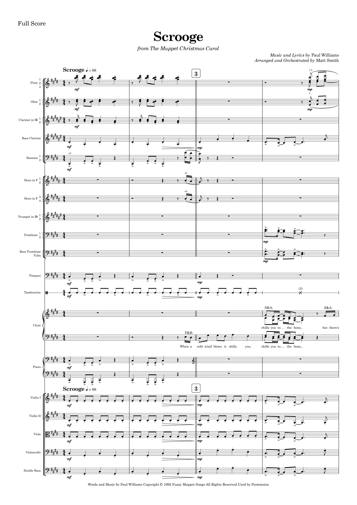 Scrooge (arr. Matt Smith)