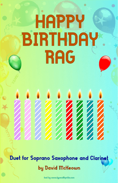 Happy Birthday Rag, for Soprano Saxophone and Clarinet Duet (arr. David McKeown)