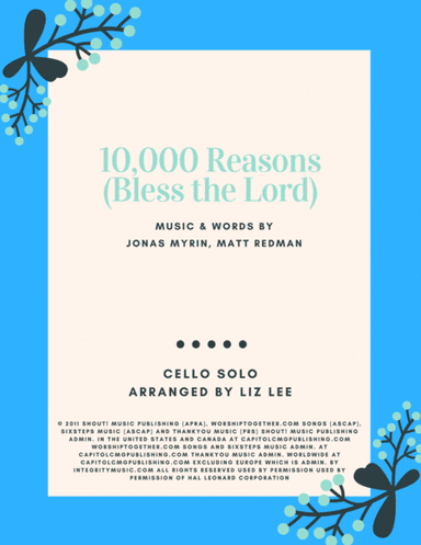 10,000 Reasons (Bless The Lord) (arr. Liz Lee)
