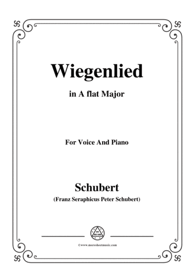 Schubert-Wiegenlied,in A flat Major,for Voice&Piano (arr. MSM)