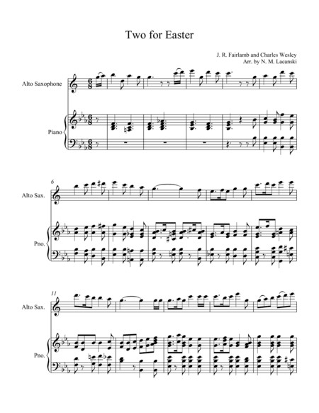 Two for Easter (arr. Nick Lacanski)
