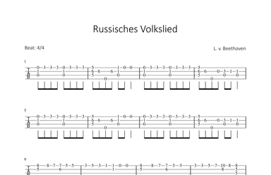 Russisches Volkslied / Russian Folk Song (arr. Bettina Schipp)