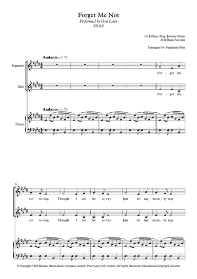 Forget-me-not (arr. Benjamin Batt)