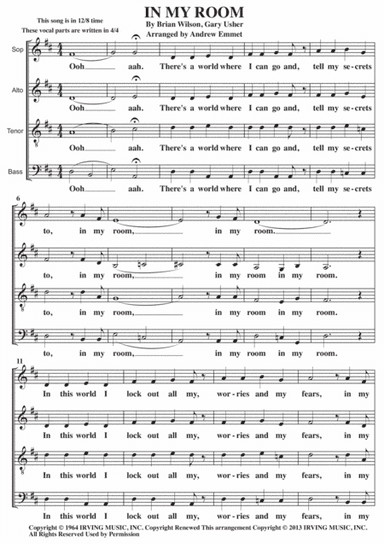 In My Room (arr. Andrew Emmet)