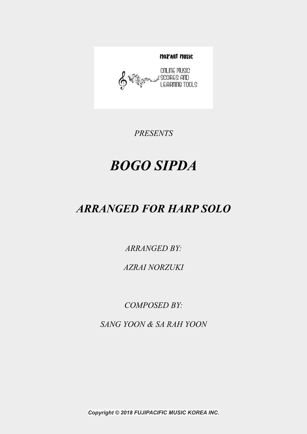 Bogo Sipda (arr. Azrai Norzuki)