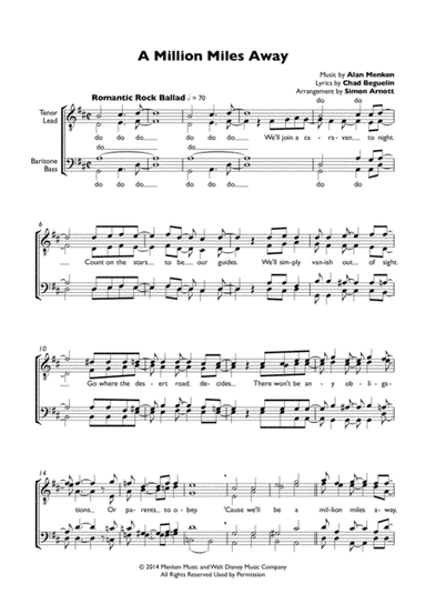 A Million Miles Away (arr. Simon Arnott)