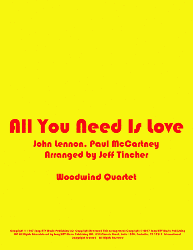 All You Need Is Love (arr. Jeff Tincher)