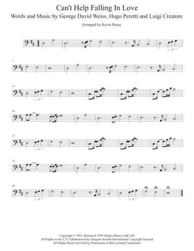 Can't Help Falling In Love (arr. Kevin Busse)