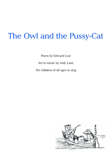 The Owl And The Pussy-Cat  Easy to sing with piano accompaniment