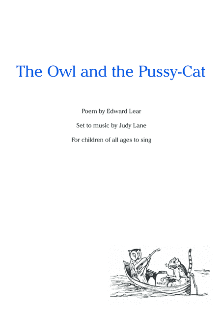 The Owl And The Pussy-Cat  Easy to sing with piano accompaniment
