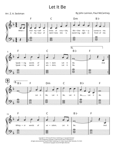 Let It Be (arr. Zach Seckman)