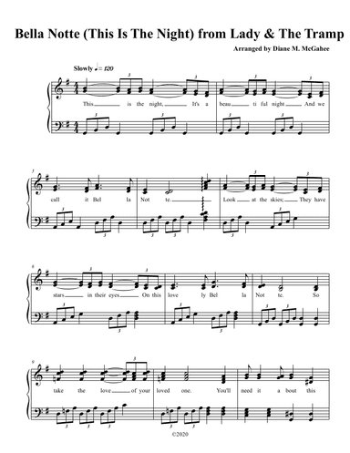 Bella Notte (arr. Arranged by Diane M. McGahee)