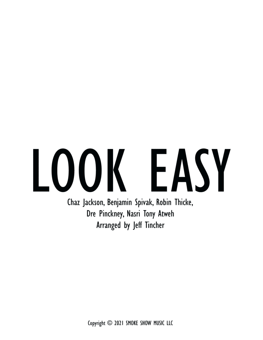 Look Easy (arr. Jeff Tincher)