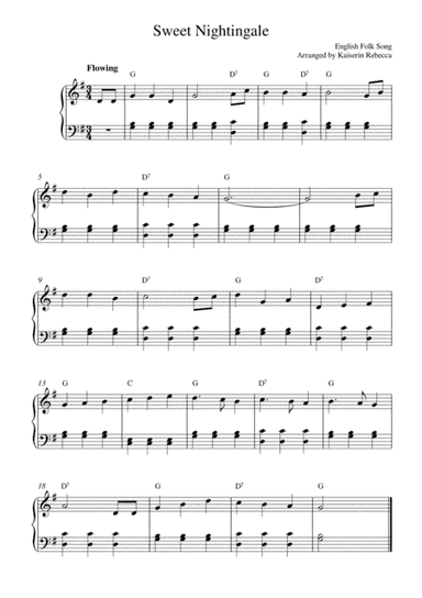 Sweet Nightingale (arr. Kaiserin Rebecca)