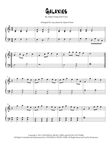 Galaxies (arr. Ajana Ferner)