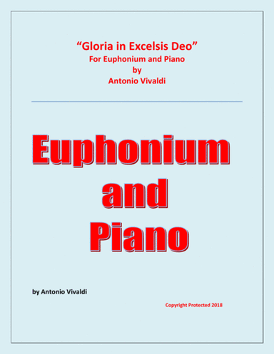 Gloria In Excelsis Deo - Euphonium/ Trombone and Piano - Advanced Intermediate (arr. Raymond Fenech)