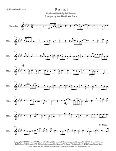 Perfect (arr. Jose Daniel Morales A.)