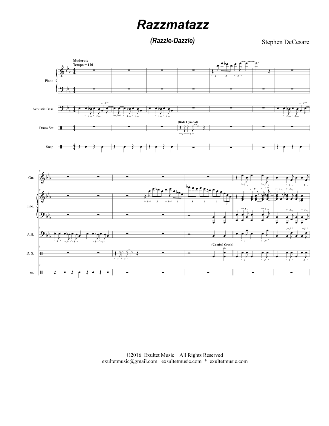 Razzmatazz (Razzle-Dazzle) (for Jazz Band)