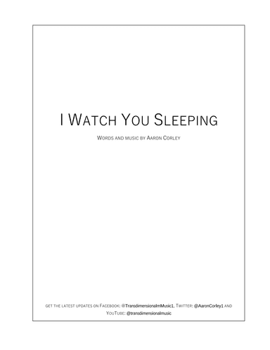 I Watch You Sleeping
