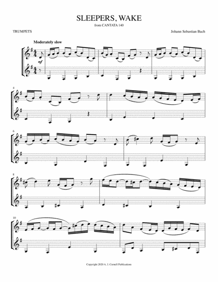 Sleepers, Wake (from Cantata 140) (arr. Mark Phillips)