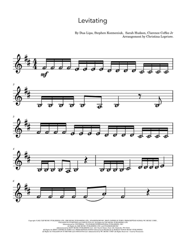Levitating (arr. Christina Lopriore)
