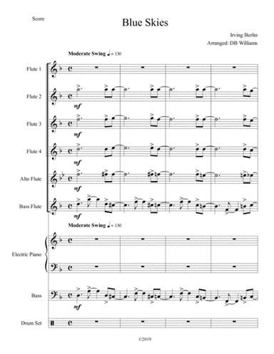 Blue Skies (arr. DB Williams)