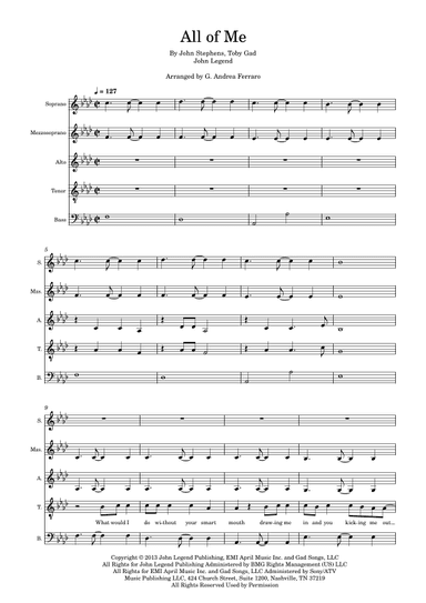 All Of Me (arr. Giuseppe Andrea Ferraro)