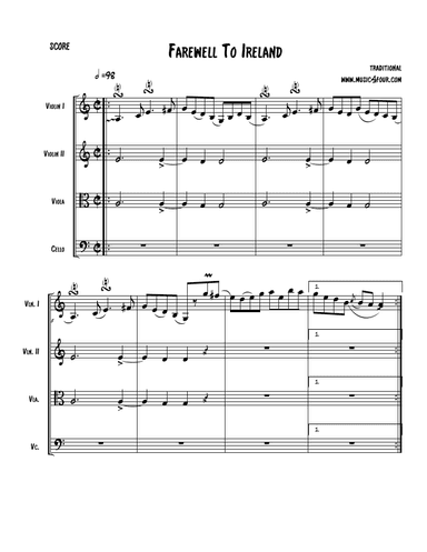 Farewell to Ireland (arr. Ionut Cosarca)