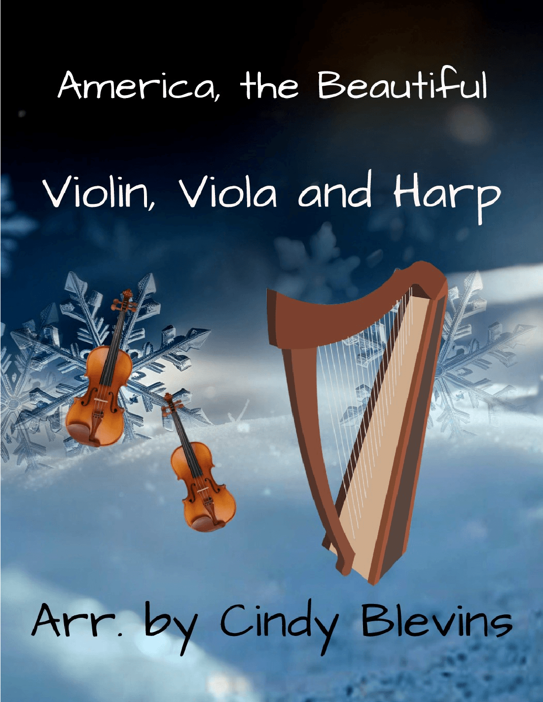 America, the Beautiful, for Violin, Viola and Harp (arr. Cindy Blevins)