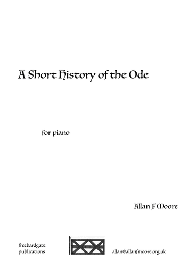 A Short History of the Ode