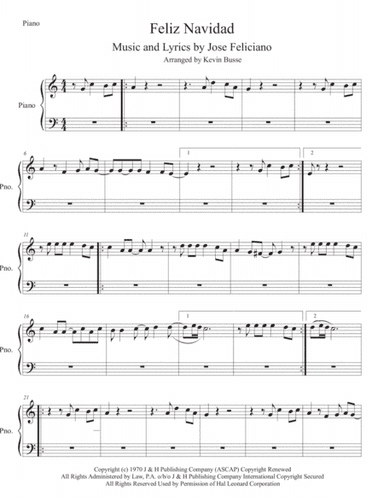 Feliz Navidad (arr. Kevin Busse)