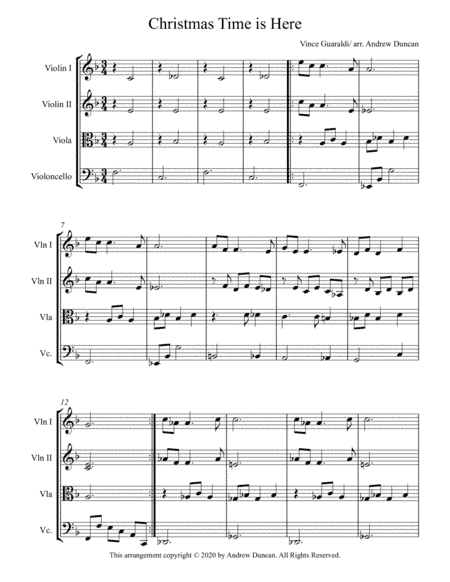 Christmas Time Is Here (arr. Andrew Duncan)