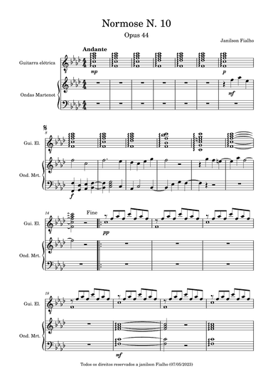 Normose N.10, Opus 44