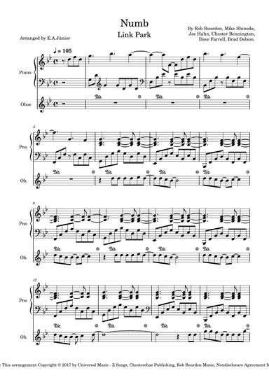 Numb (arr. E.A.Júnior)