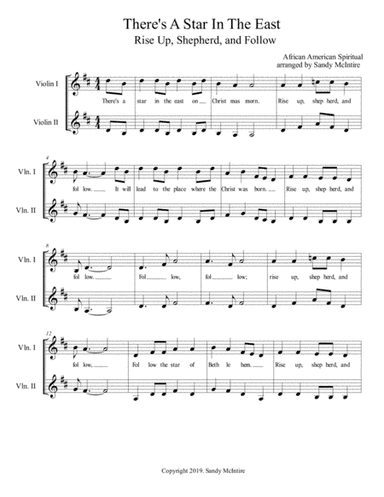 Rise Up, Shepherd, and Follow (arr. Sandy McIntire)