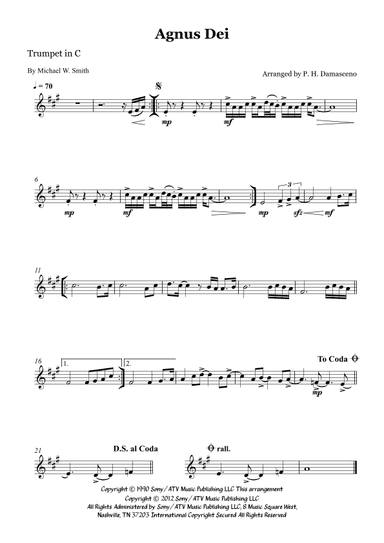 Agnus Dei (arr. P.H. Damasceno)