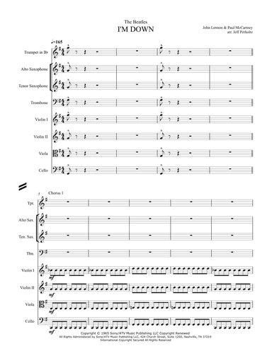 I'm Down (arr. Jeff Perholtz)