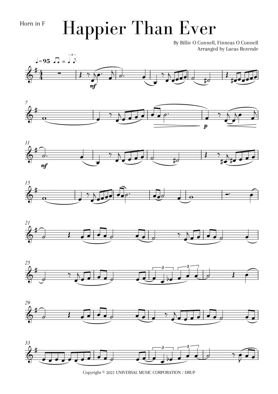 Happier Than Ever (arr. Lucas Rezende)