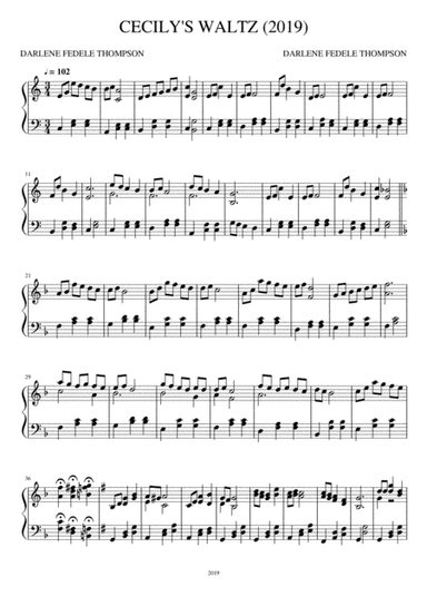 Cecily's Waltz is a cheerful, easy piano solo for young dancers! From the children's ballet Cecil