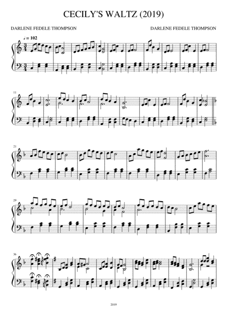 Cecily's Waltz is a cheerful, easy piano solo for young dancers! From the children's ballet Cecil