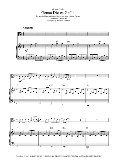 Genau Dieses Gefuehl (arr. Kaiserin Rebecca)
