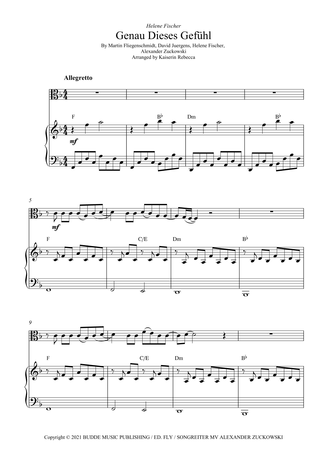 Genau Dieses Gefuehl (arr. Kaiserin Rebecca)