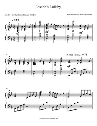 Joseph's Lullaby (arr. Sharon Hanjian Rondeau - Entry in 2017 Holiday Contest)