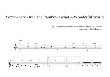 Somewhere Over The Rainbow/what A Wonderful World (arr. Cadu Barcelos)