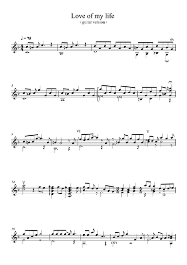 Love Of My Life (arr. Lubos Zeman)