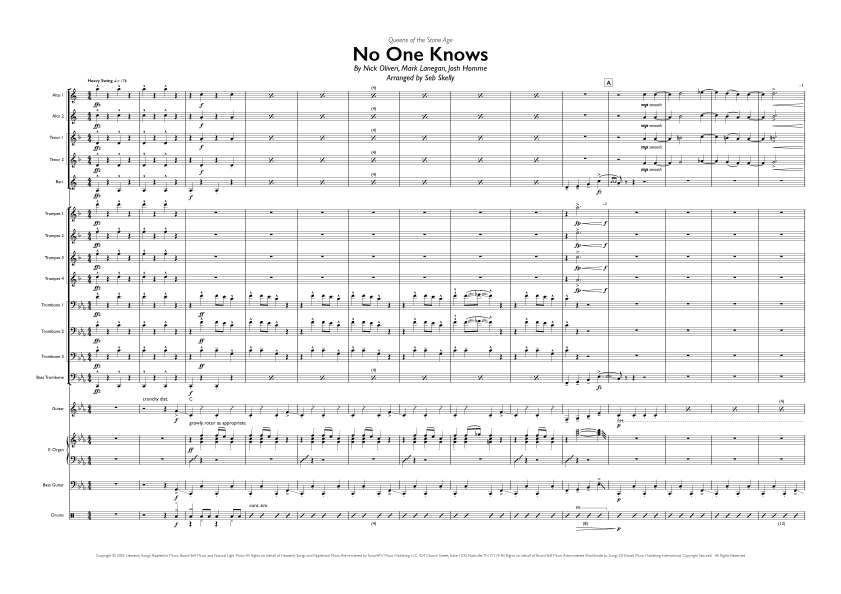 No One Knows (arr. Seb Skelly)