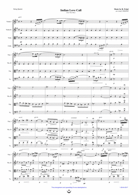 Indian Love Call (arr. Josef STASTNY)