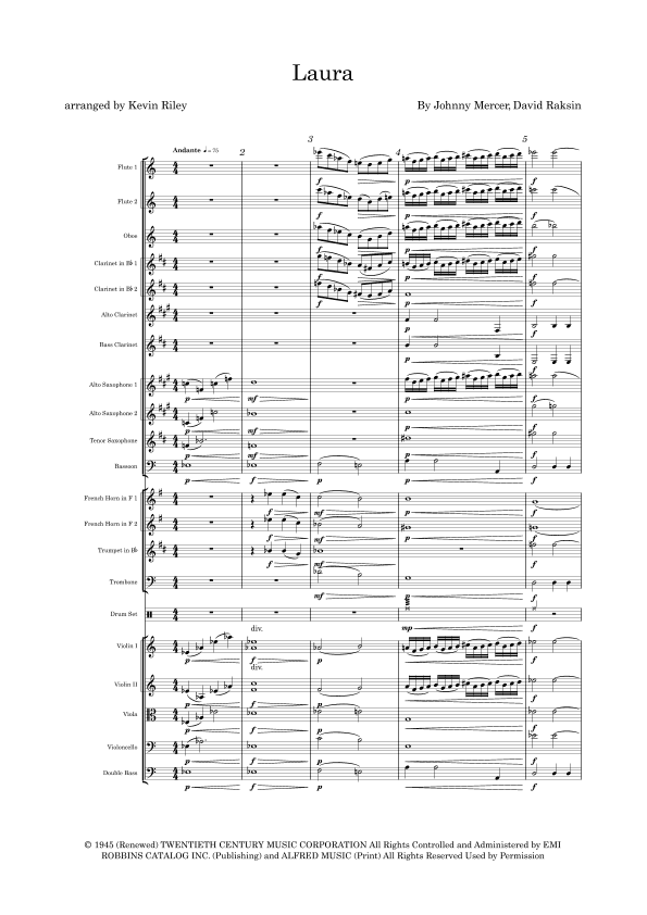 Laura (arr. Kevin Riley)